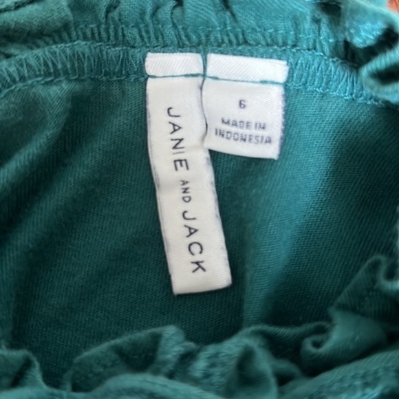 Janie and Jack size 6 forest green top - Picture 6 of 6